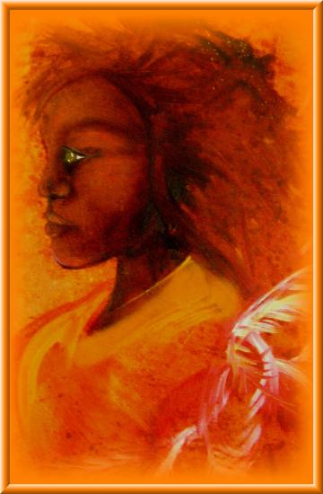 détail du triptyque : la trinité des anges.