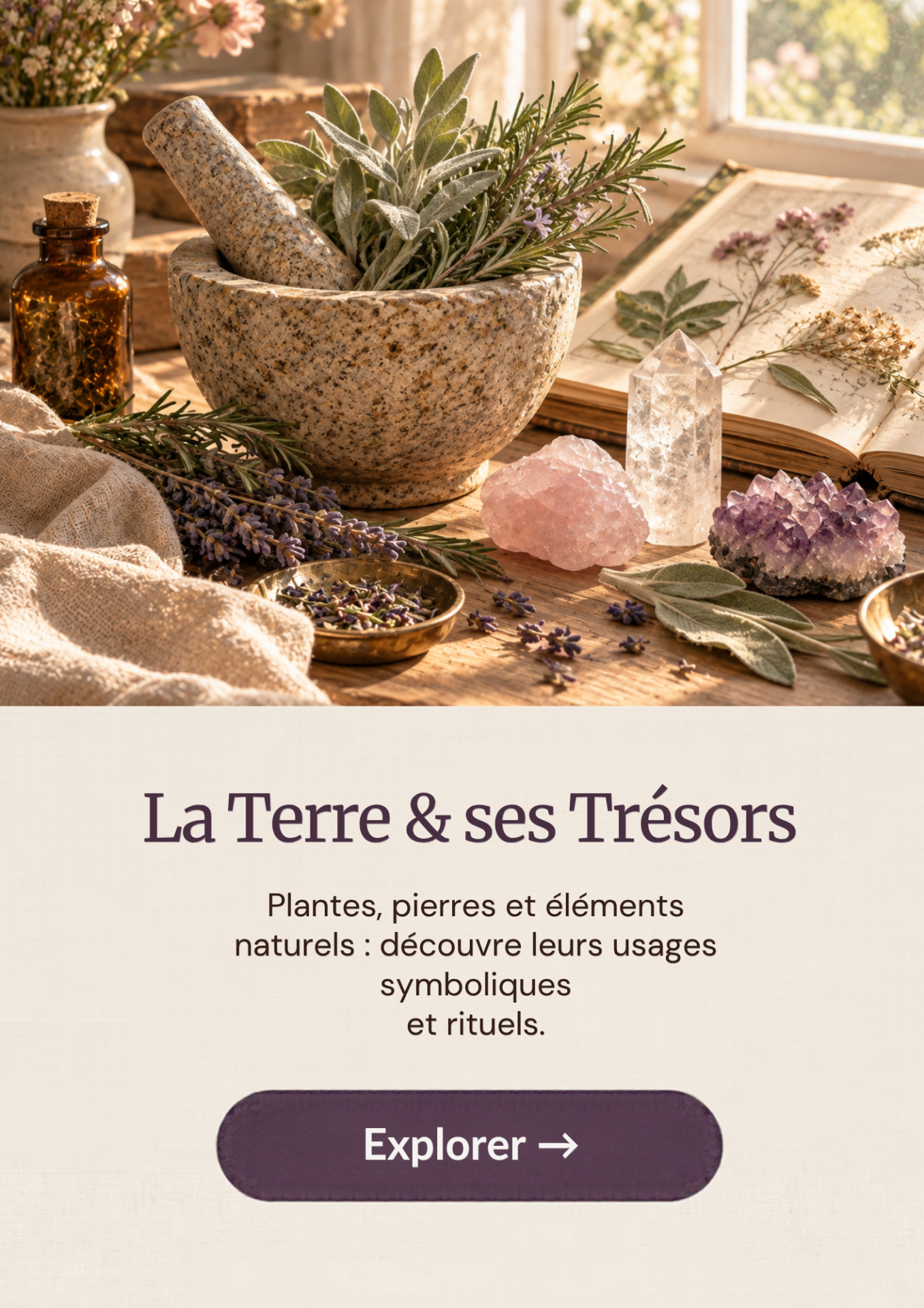 la terre et ses tresors en magie wicca