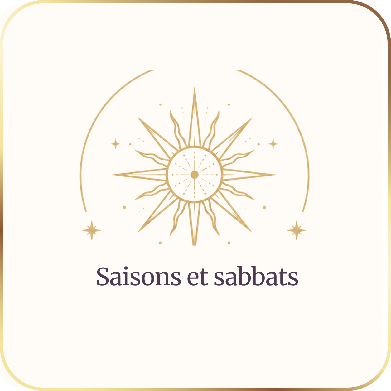 saisons et sabbats