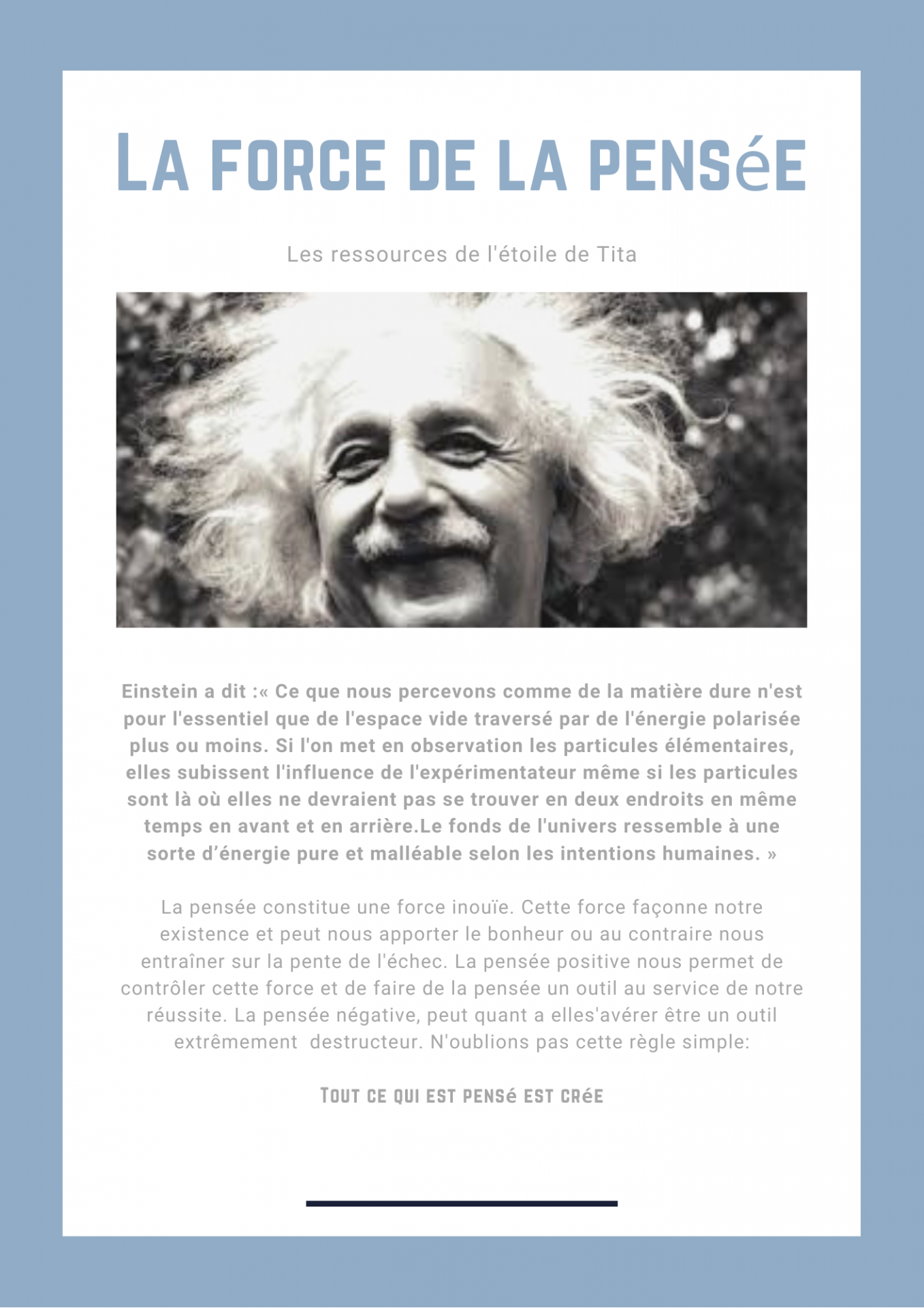 La force de la pensee