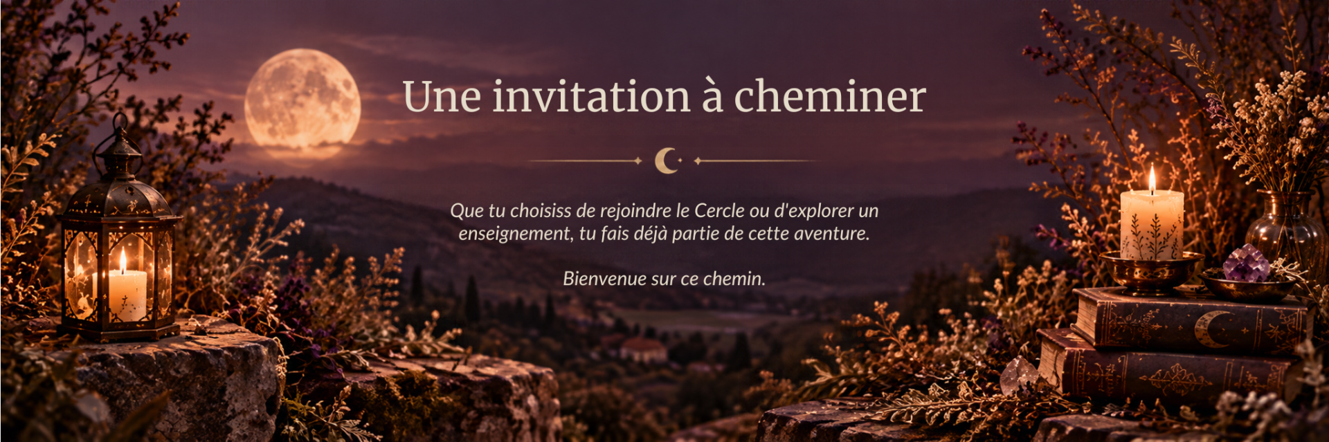 Que tu choisiss de rejoindre le cercle ou d explorer un enseignement tu fais deja partie de cette aventure bienvenue sur ce chemin